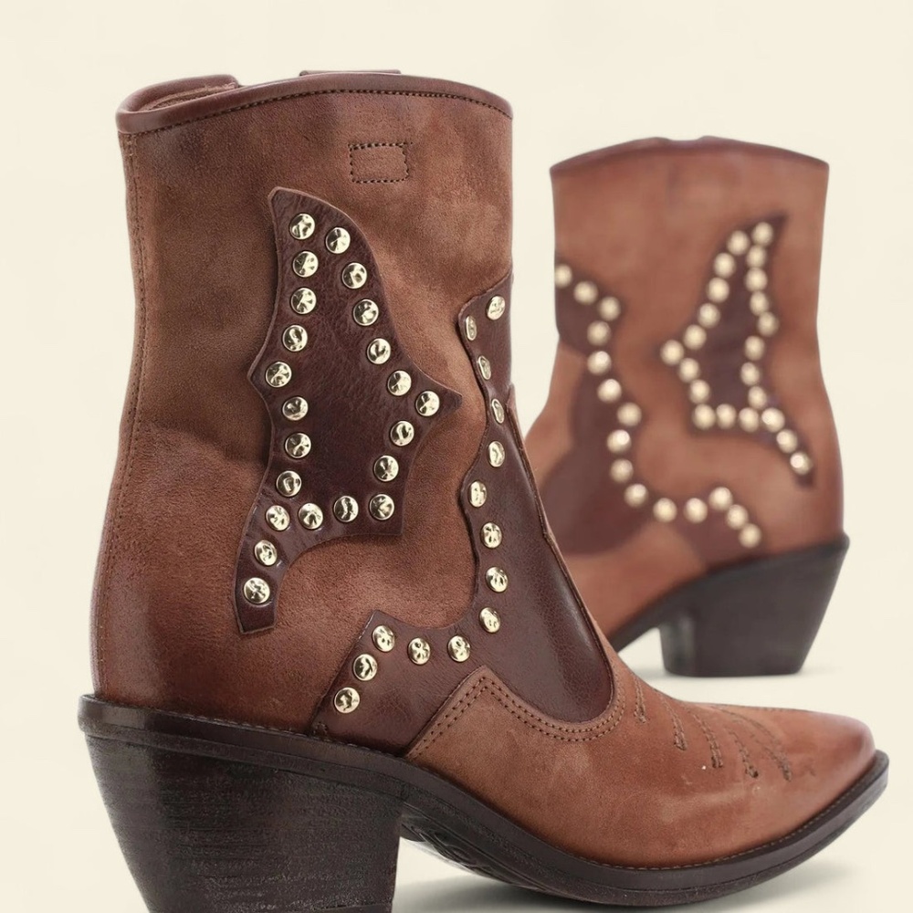 A.S.98 Colson Ankle Leather Suede Bootie Boots